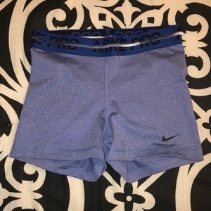 Nike Blue Spandex Shorts - S
